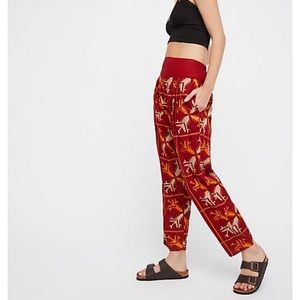 {Free People} NEW Blitz Embroidered Haram Pants